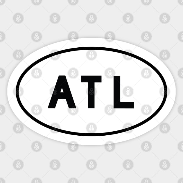 ATL - Atlanta Hartsfield-Jackson International Airport Sticker by Vidision Avgeek